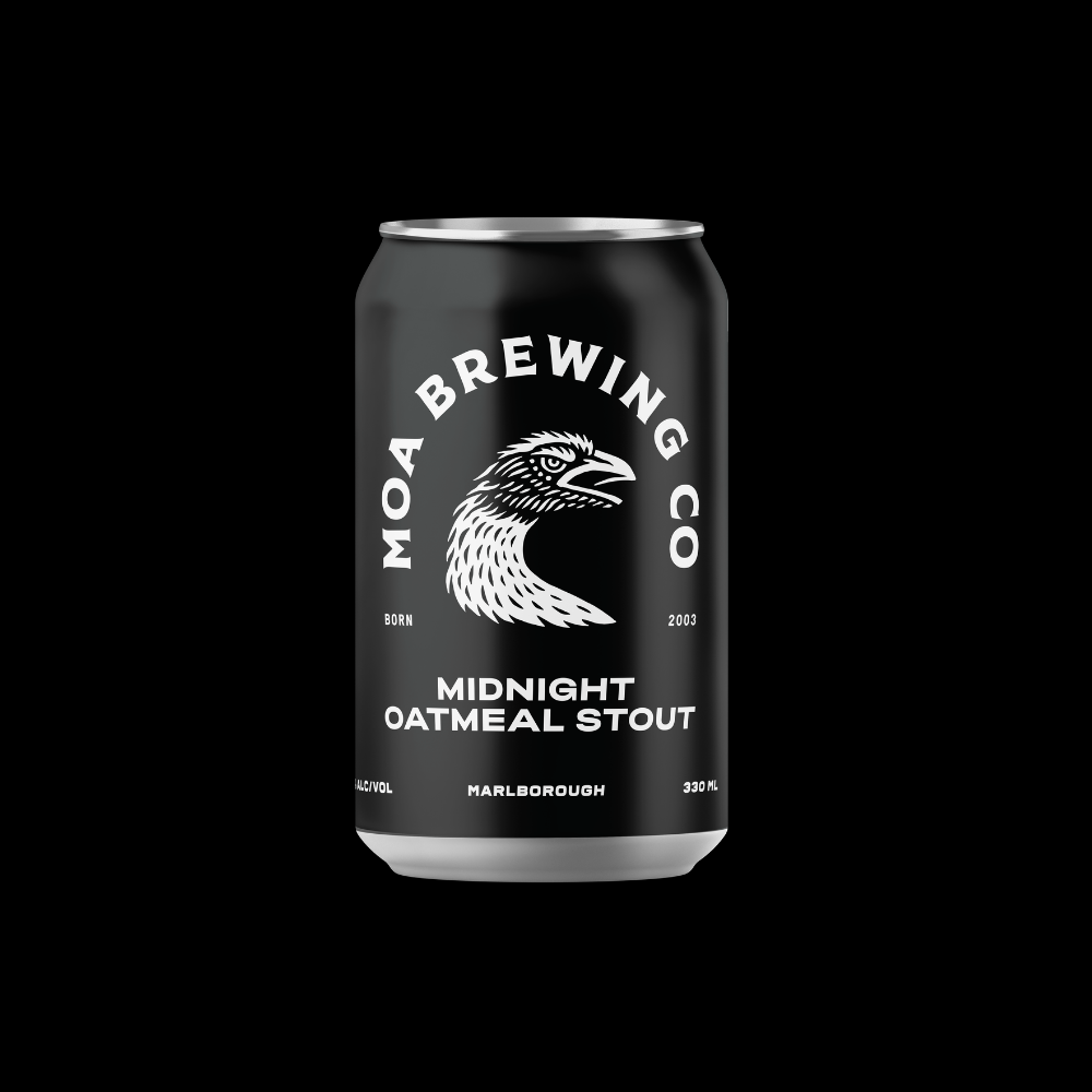 Moa Midnight Oatmeal Stout 4x6x330ml Cans